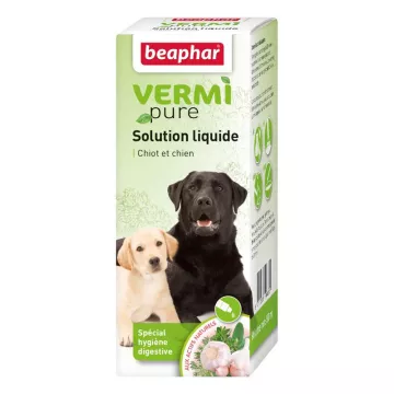 Beaphar Vermipure Solution Liquide Spécial Hygiène Digestive Pour Chiots Et Chiens 50 ml