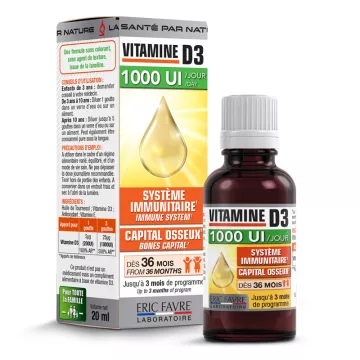Eric Favre Vitamine D3 1000 UI 20ml