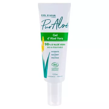 gel de vera de aloé PurAloe hidratante 125ml nativo / 250ml