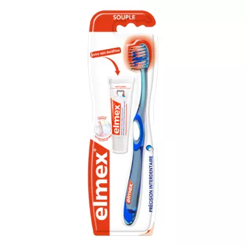 Elmex Anti caries Точность межзубных промежутков Мягкая зубная щетка