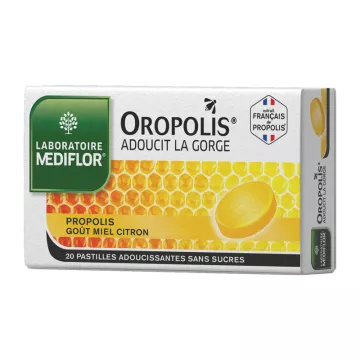 Oropolis Honey Lemon 20 Pastilhas Amaciantes de Própolis