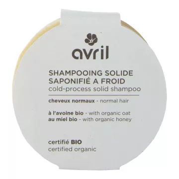Avril Shampooing Solide Bio Cheveux Normaux 100 g
