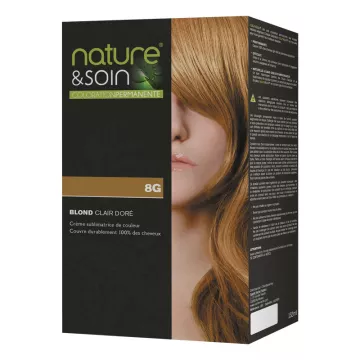 Nature & soin coloration 8G Blond clair doré Santé-Verte