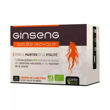 Santé-Verte Ginseng Geléia real tom e vitalidade Orgânico