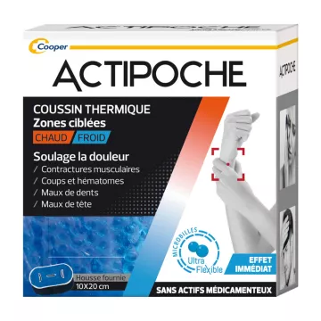 Actipoche Microbead thermal pad targeted area