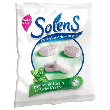 SOLENS PASTILLE VICHY BASIN WITHOUT SUGAR MINT 100G