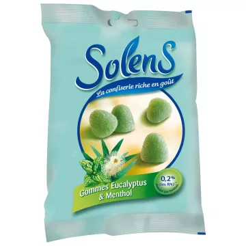 Solens Menthol Eukalyptus Kaugummi Beutel mit 110 g