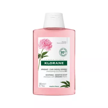 Klorane Verzachtende shampoo met biologische pioenroos