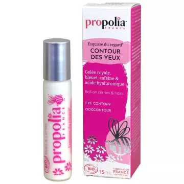 Propolia Organic Eye Contour Roll-On Olheiras e Rugas 15ml