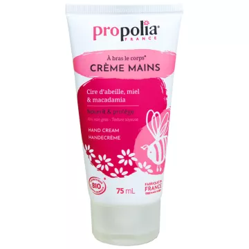 Propolia Organic Hand Cream Nourishes and Protects 75ml