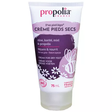 Propolia Organic Dry Foot Cream Repairs and Nourishes 75ml
