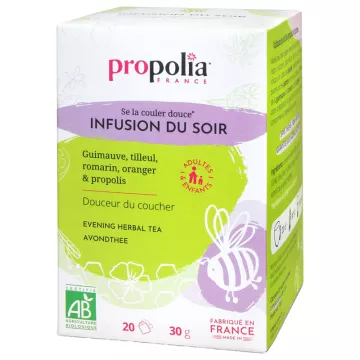 Propolia Organic Infusión de Noche Suave Antes de Dormir 20 sobres