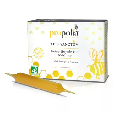 Propolia Gelée Royale BIO 10 ampoules IMPORT Miel Mangue et Ananas