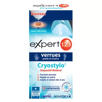 Novodex Expert 1.2.3 Verrues Cryostylo 18 traitements
