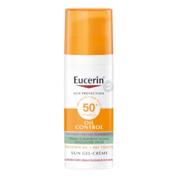 Eucerin Sun Oil Controle Creme-Gel SPF50 50ml tacto
