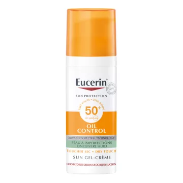 Eucerin Sun Oil Control Trockenes Berührungs-Gel-Creme SPF50+ 50 ml