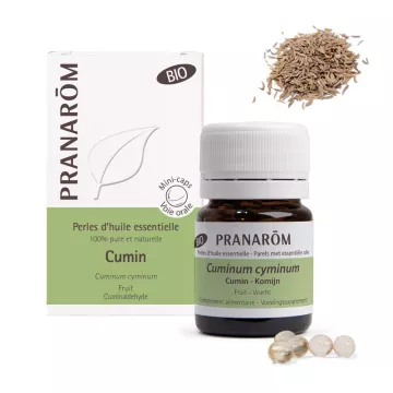Pranarom Perles d'huile essentielle Bio de Cumin B/60