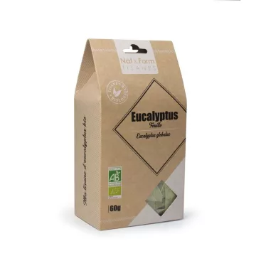 Chá de ervas de folha de eucalipto orgânico Nat & Form 60 g