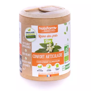 Nat & Form Organic Meadowsweet 200 Vegetable Capsules Eco