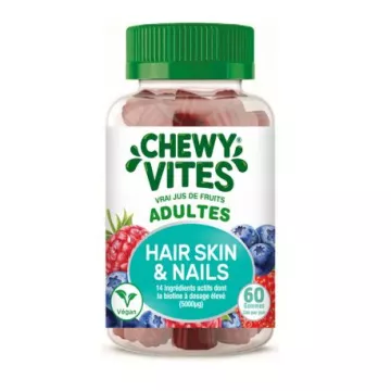 Chewy Vites Cheveux Peau et Ongles 60 Gummies