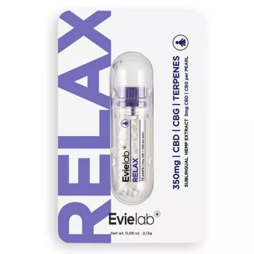 Evielab Relax Isolat de CBD 70 perles aux canabinoïdes