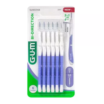 Gum Bi-Direction Brossette Inter-Dentaire 0,6mm x6