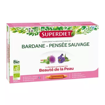 Superdiet Organic Burdock Pansy 20 vials