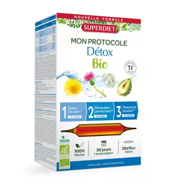 Protocolo Superdiet Organic Detox 30 frascos
