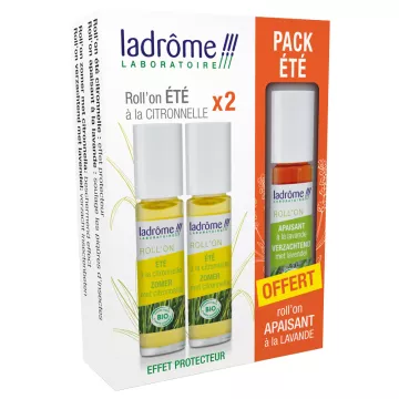 Ladrôme Insectes Pack Été Roll-on citronnelle + roll-on lavande Bio