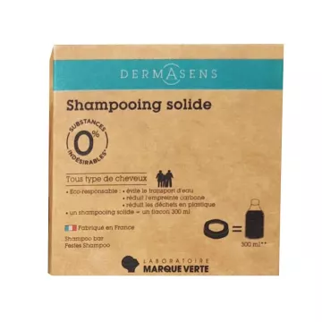 Dermasens Shampoo solido biologico per tutti i capelli 60g