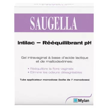 Saugella Intilac Gel intravaginal de reequilíbrio de pH 7 doses únicas