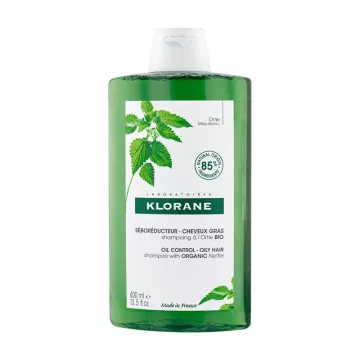 KLORANE oily hair shampoo with Nettle extract 400ML bottle