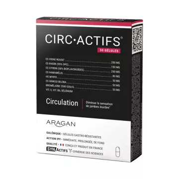 Synactifs Circ-Actifs Circulations 30 gélules