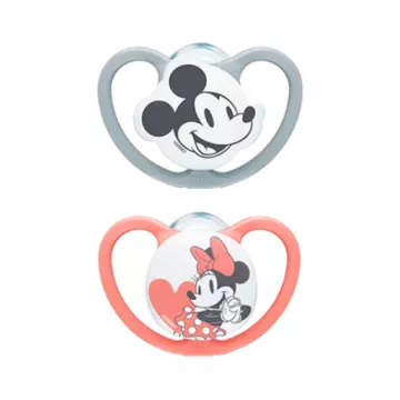 Пустышка Nuk Space Mickey Minnie 18-36м/2