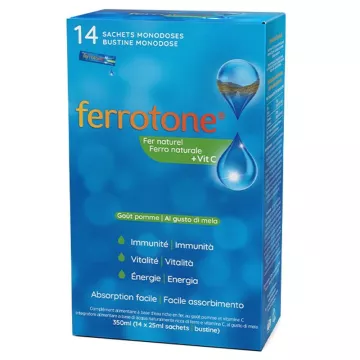 Ferrotone Natural Ferro + Saquetas de Vitamina C