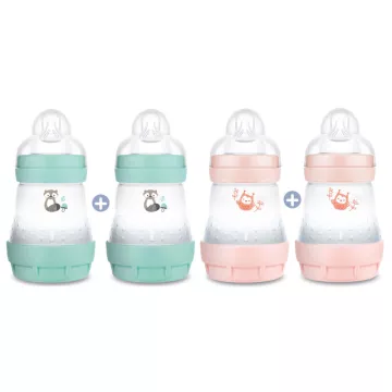 Детская бутылочка Mam Easy Start Anti-Colic Color of Nature +0 месяцев 160 мл, набор из 2 шт.
