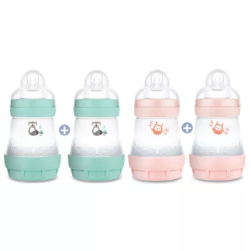 Mam Easy Start Anti-Kolik Flasche Naturfarbe +0 Monate 160 ml 2er Set