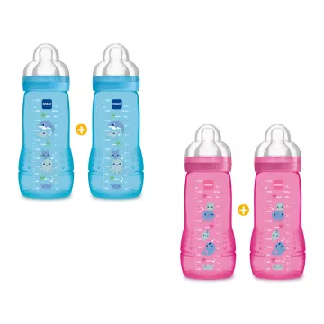 Mam Baby Bottle Easy Active 2nd age Colored 330 ml set of 2