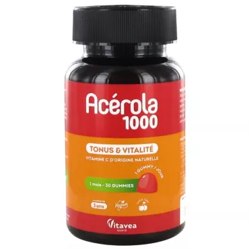 Vitavea Acerola 1000 мг Tonus and Vitality 30 жевательных конфет