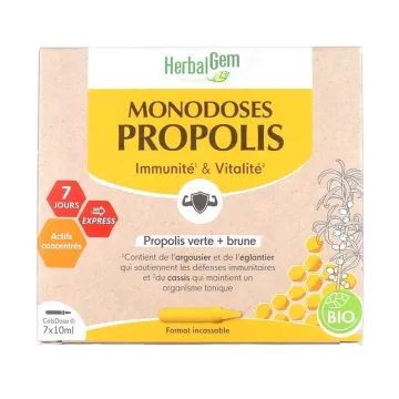 Herbalgem Propolis Bio 7 monodoses 10ml
