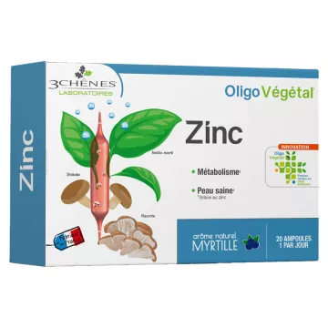 3 Organic Zinc Oligovegetal Oaks 20 vials