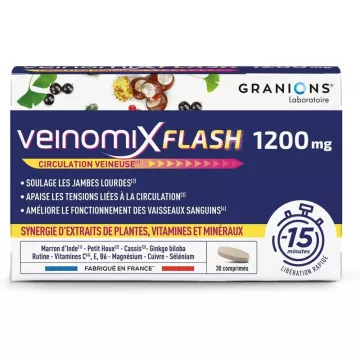 Balance Attitude Granions Veinomix Flash Circulación 30 Comprimidos