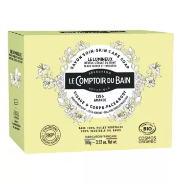 Le Comptoir du Bain Savon Solide Bio Soin Lumineux 100 g