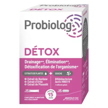 Mayoly Probiolog Detox 15 cápsulas + 15 bastões