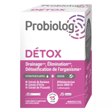 Probiolog Detox 15 Kapseln + 15 Mayoly Sticks