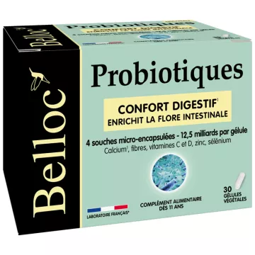 Belloc Probiotiques Confort digestif 30 gélules