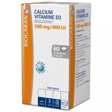 Calcium 500 mg Vitamin D3 400IU Biogaran