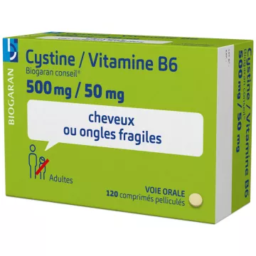 Cystine Vitamin B6 120 cps Biogaran Rat