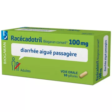 Racecadotril 100mg Biogaran Conseil diarrhée 10 cápsulas