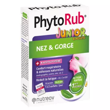 Nutreov Phytorub Junior & Adult Nariz y Garganta 10 sobres